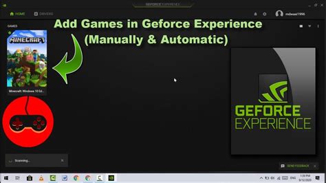 how to add game to nvidia experience, How to add games to geforce experience on windows 10