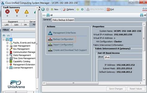 how to backup ucs manager, Schduled ucs backup