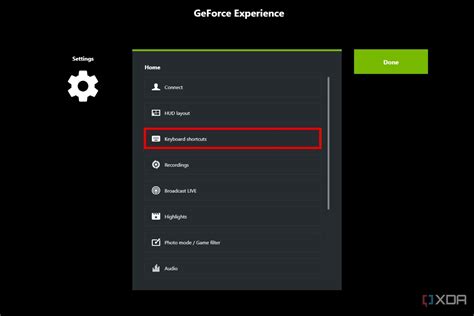how to change geforce experience shortcuts, Nvidia overlay hotkey