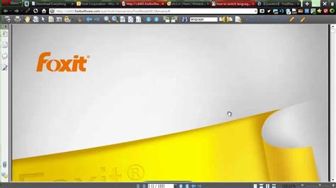 how to change language in foxit reader, How to switch the user interface (ui) language in foxit pdf editor