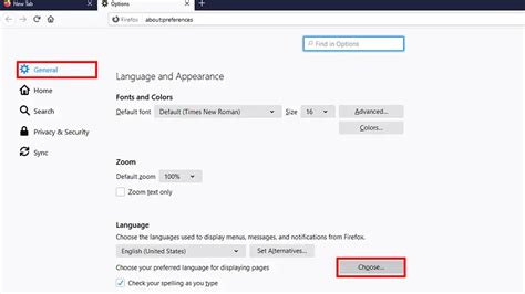 how to change language in mozilla firefox, Change firefox language settings: step-by-step instructions. Firefox lingua cambiare ionos digitalguide
