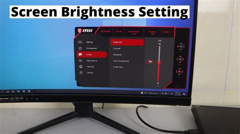 how to change msi monitor settings, How to change brightness on msi monitor?