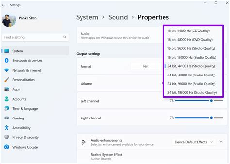 how to change pc audio format, Laptop sound not working (no sound) after windows 11 update