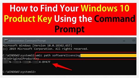 how to check windows activation key using cmd, How to find windows 10 product key using cmd powershell and windows