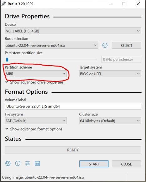 how to choose partition scheme in rufus, How to easily create a bootable linux installation usb drive using rufus