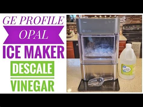 how to clean ge opal ice maker with vinegar