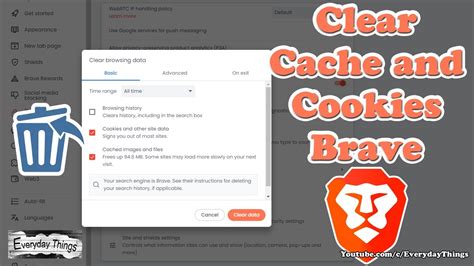 how to clear cache brave browser, Managing the microsoft edge cache killbills browser how to delete
