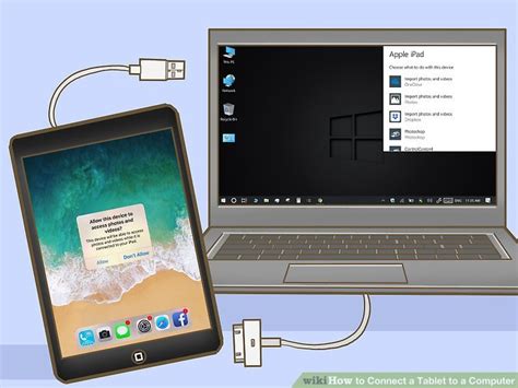 how to connect tablet to computer, 5 ways to connect a tablet to a computer. Tablet connect computer wikihow step install