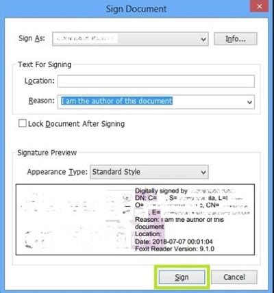 how to create a digital signature in foxit, How to use image of signature when digitally signing pdfs – help center
