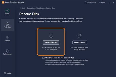 how to create avast rescue disk, Avast failed to create rescue disk: solved
