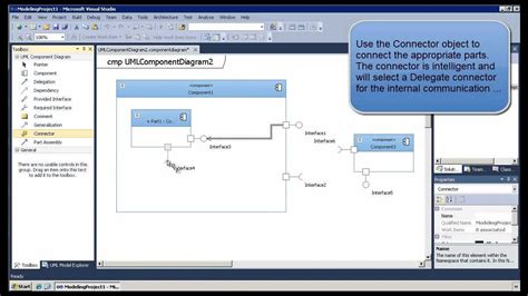 how to create component diagram in visual studio 2013 