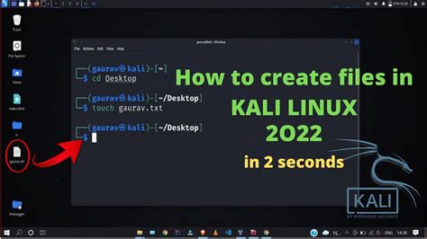 how to create file in kali linux, How to copy file in kali linux using terminal