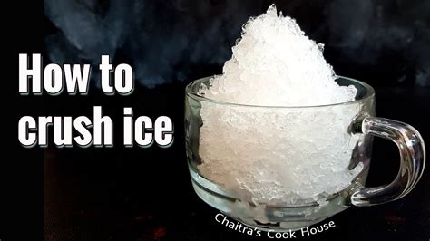 how to crush ice cubes