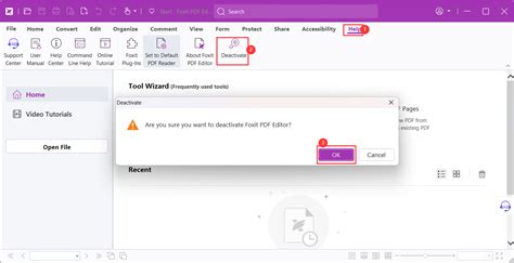 how to deactivate foxit editor, How to remove and recover subscription – help center