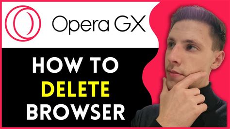 how to delete opera gx browser, Uninstall opera on mac
