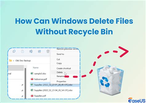 how to delete when no recycle bin, Delete bin recycle sending without directly them step. Recycle bin