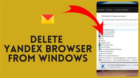 how to delete yandex browser, How to delete yandex account