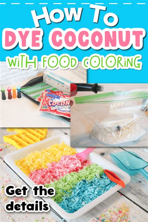 how to dye coconut, How to color coconut (only 2 ingredients & 2 minutes!) • midgetmomma