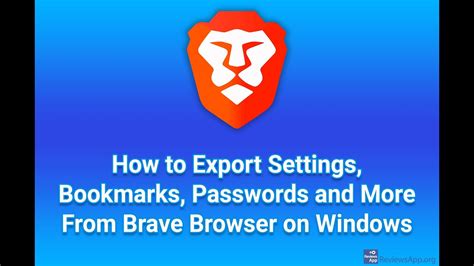 how to export brave settings, Brave browser tips and tricks – eraser. Brave browser settings eraser default setting import select click