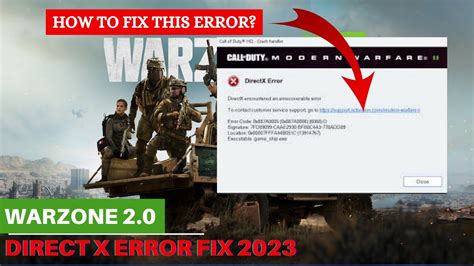 how to fix call of duty warzone directx error, [solved] game_ship.exe crash error in modern warfare 2