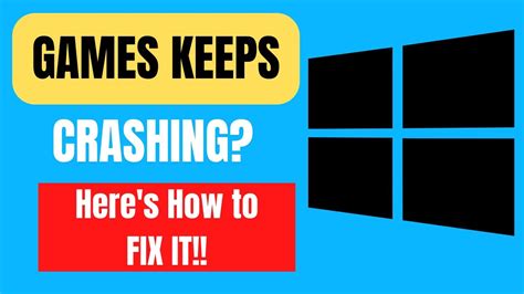 how to fix games keep crashing, Fix games keep crashing in windows 10 – vu assistance blog