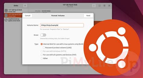 how to format ubuntu, Partition ubuntu mount benisnous pavilion usb. How to partition, format, and auto mount disk on ubuntu 20.04
