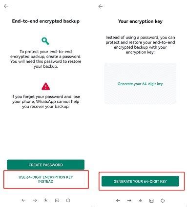 how to get whatsapp encryption key, 