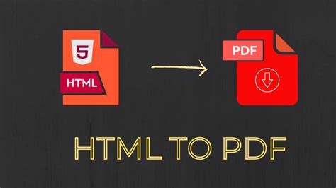 how to html to pdf, Convert html to pdf online converter