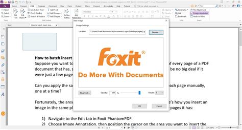 how to insert photo in foxit reader, How to insert image in pdf foxit reader