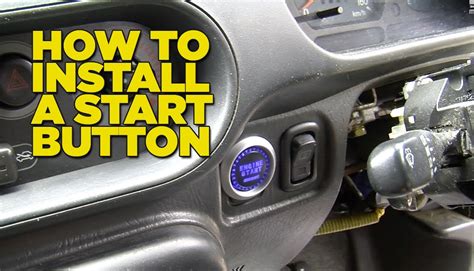how to install a push button start, Wiring a push button switch
