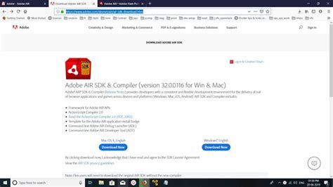 how to install air sdk, Windows install
