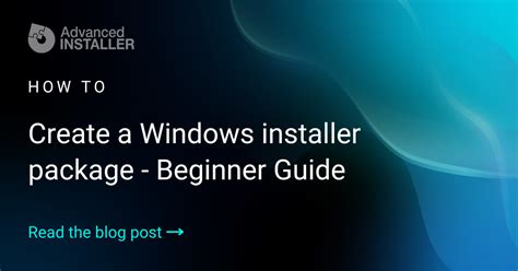 how to install windows installer package, How to create a windows installer package