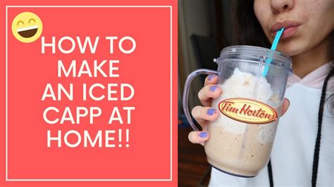 how to make a tim hortons iced cappuccino