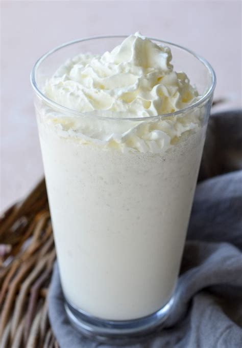 how to make a vanilla frappuccino without ice cream