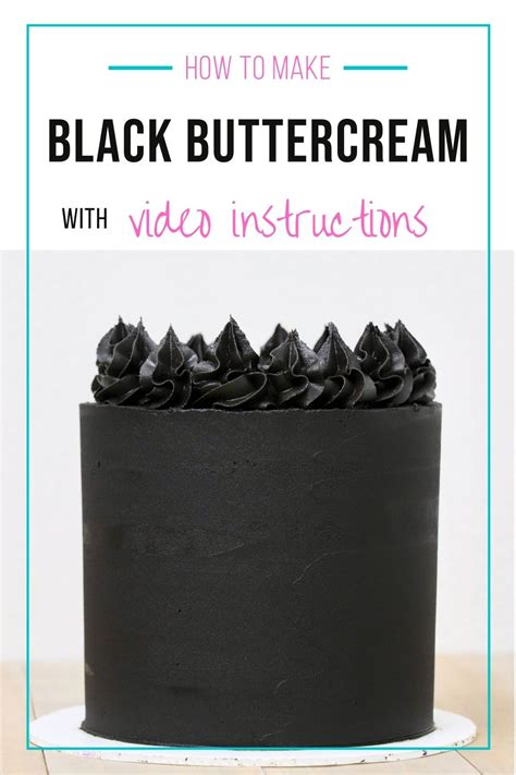 how to make black butter icing