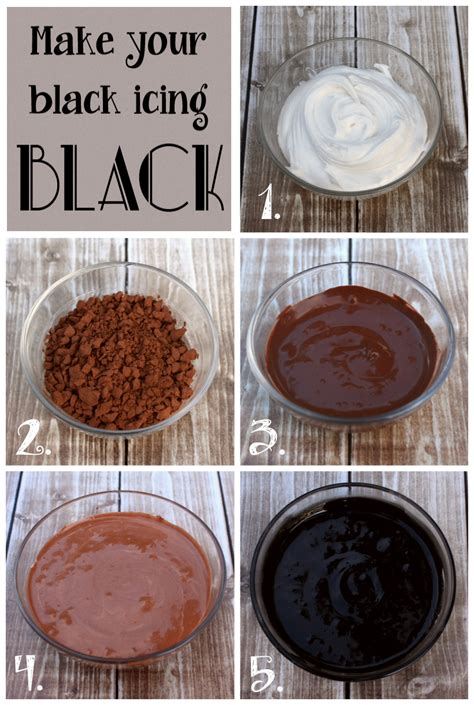 how to make black icing without black