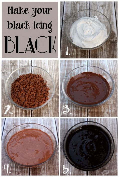 how to make black royal icing