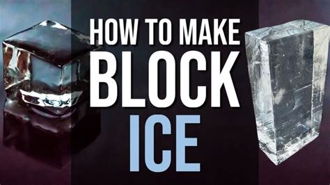 how to make block ice