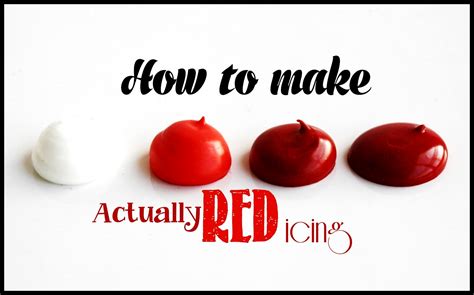 how to make christmas red icing