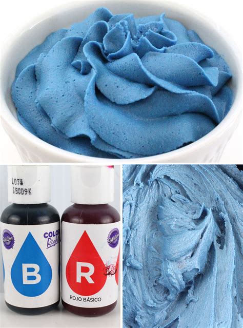 how to make dusty blue icing