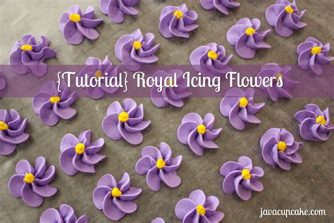 how to make flowers from royal icing