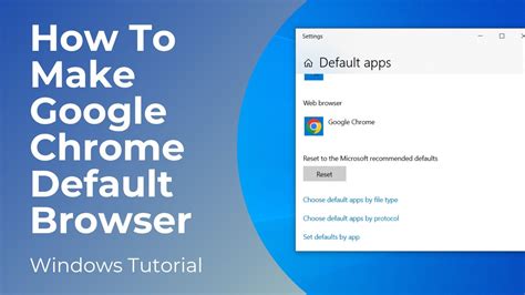 how to make google default browser on opera, How to make google chrome default browser in windows 11