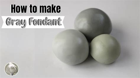 how to make grey fondant icing