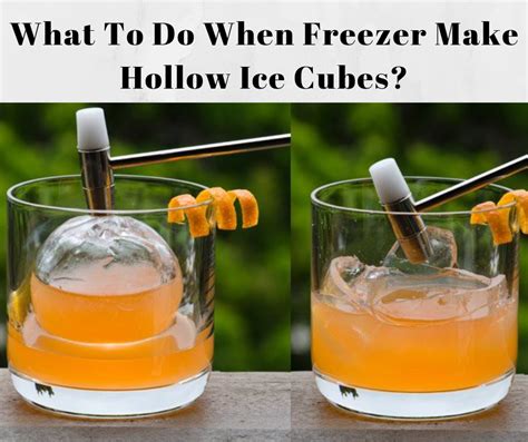 how to make hollow ice cubes