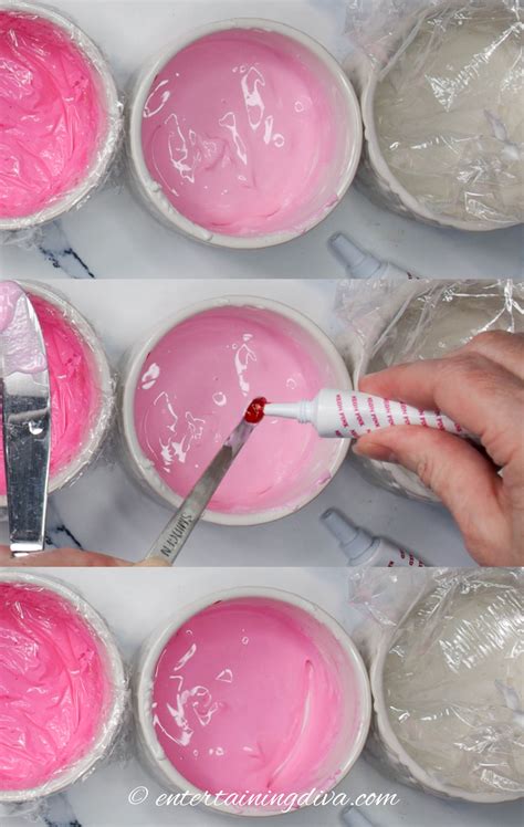 how to make hot pink icing