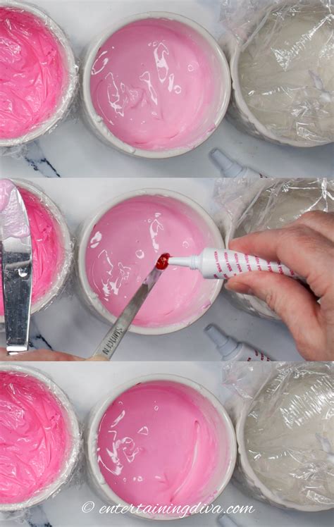 how to make hot pink royal icing