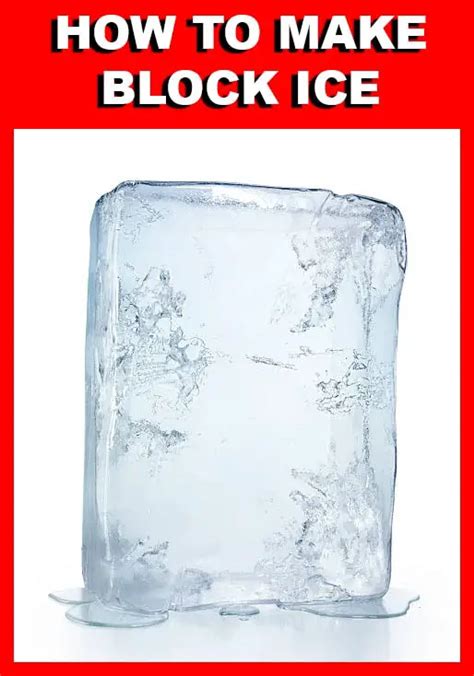 how to make ice blocks in freezer