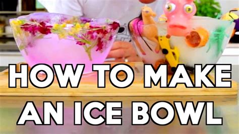 how to make ice bowls