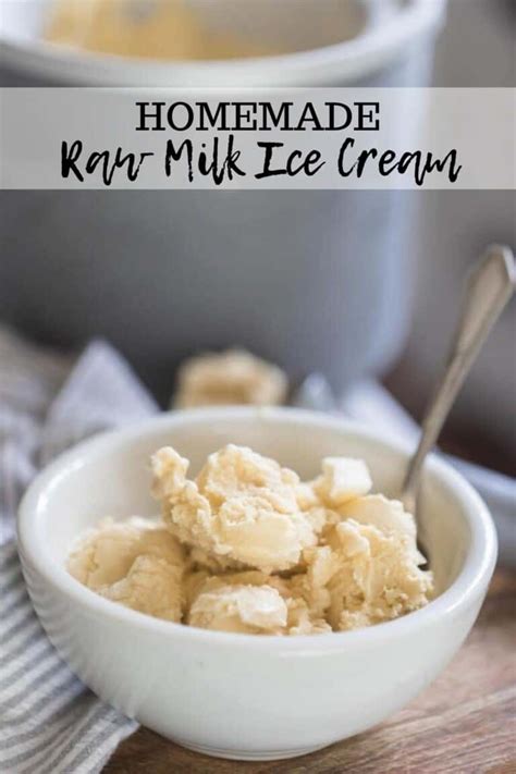 how to make ice cream from raw milk