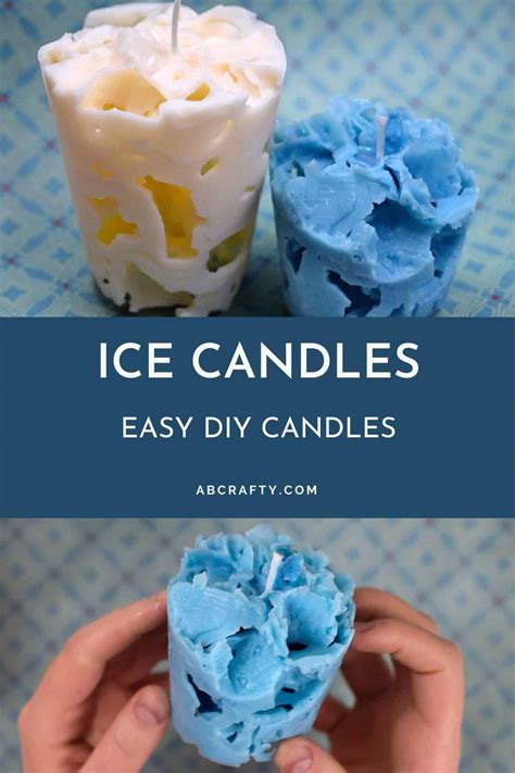 how to make ice cubes for candles